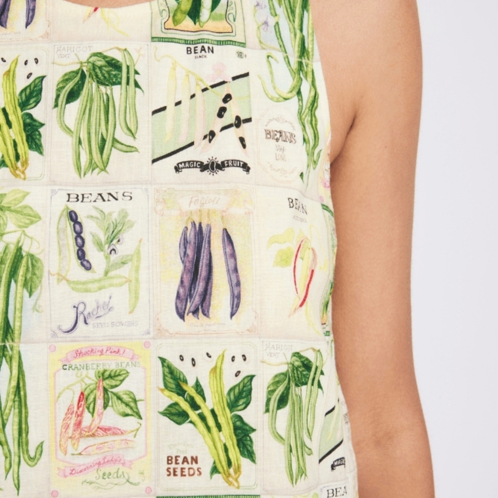 Rachel Antonoff Lola Mini Dress in the "Especially The Beans" Print, Pockets - Picture 7 of 16